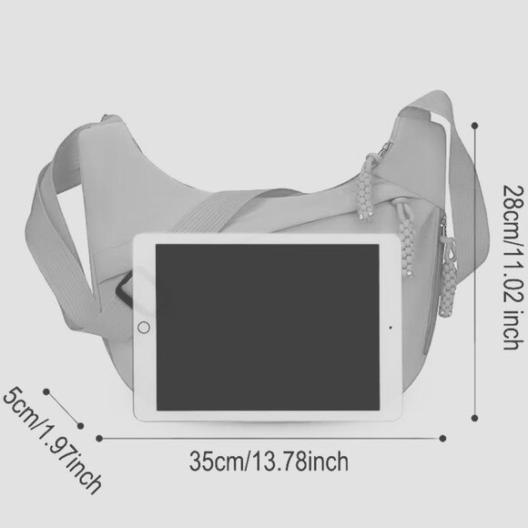 KHAKI CROSS~BODY BAG - Picture 2 of 3